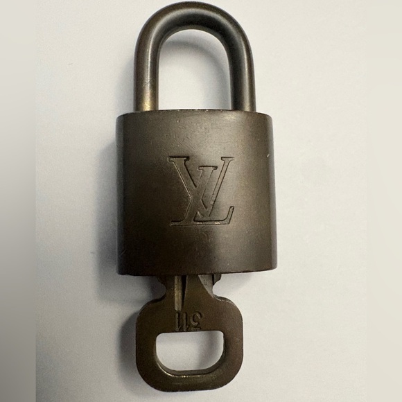 Louis Vuitton Accessories - Louis Vuitton Brass Padlock & key, #311, Collector-Grade Vintage LV Hardware